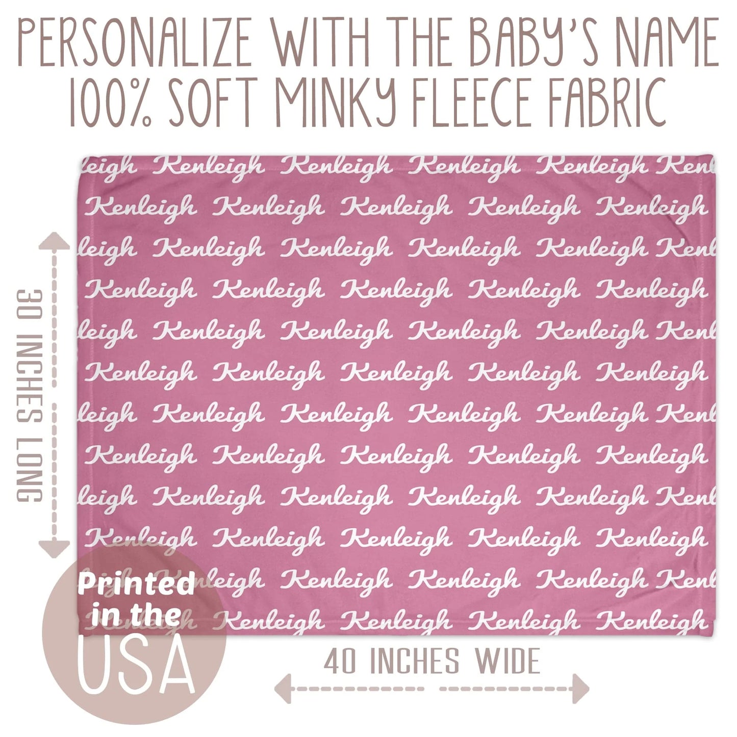 Personalized Name Blanket