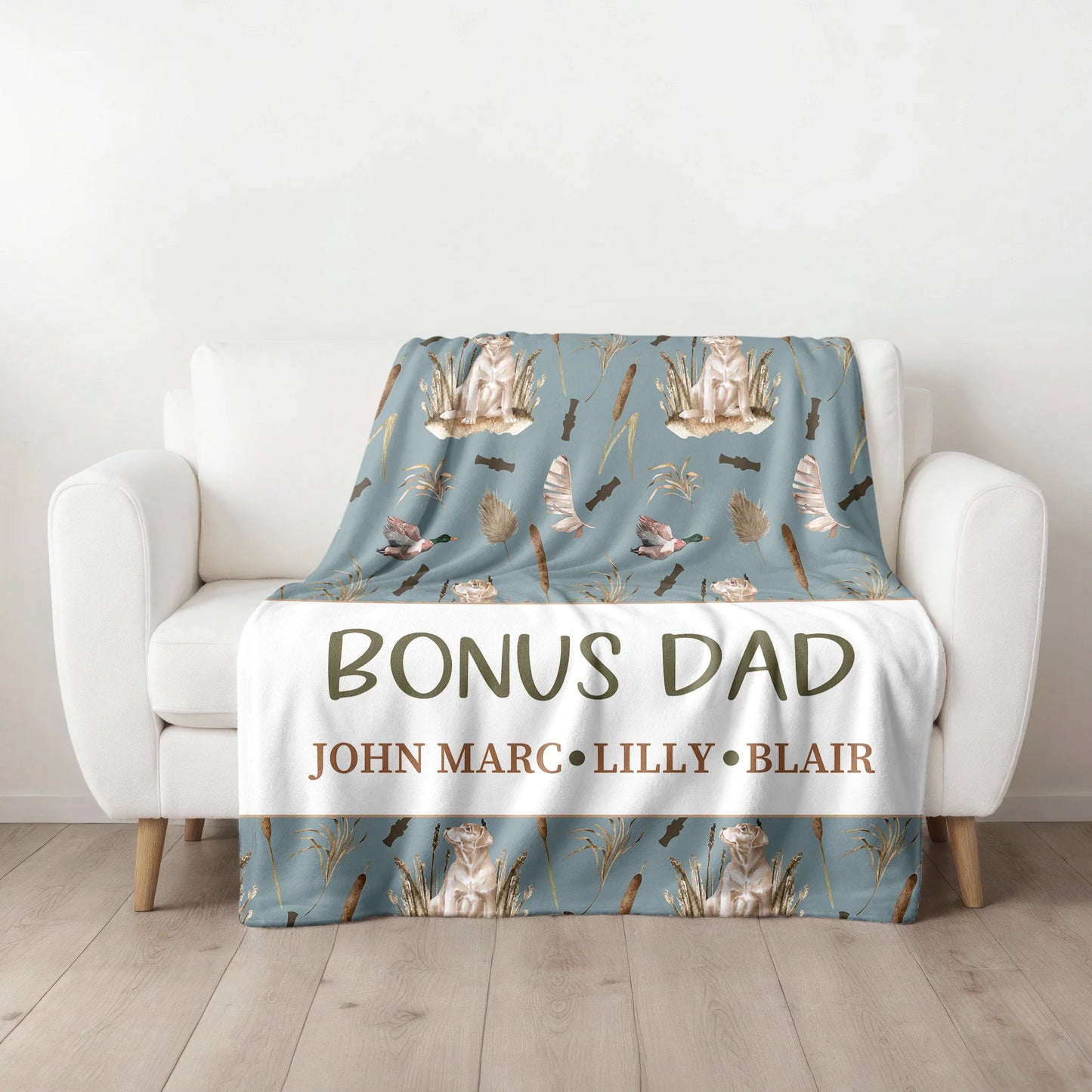 Personalized Duck Hunting Blanket