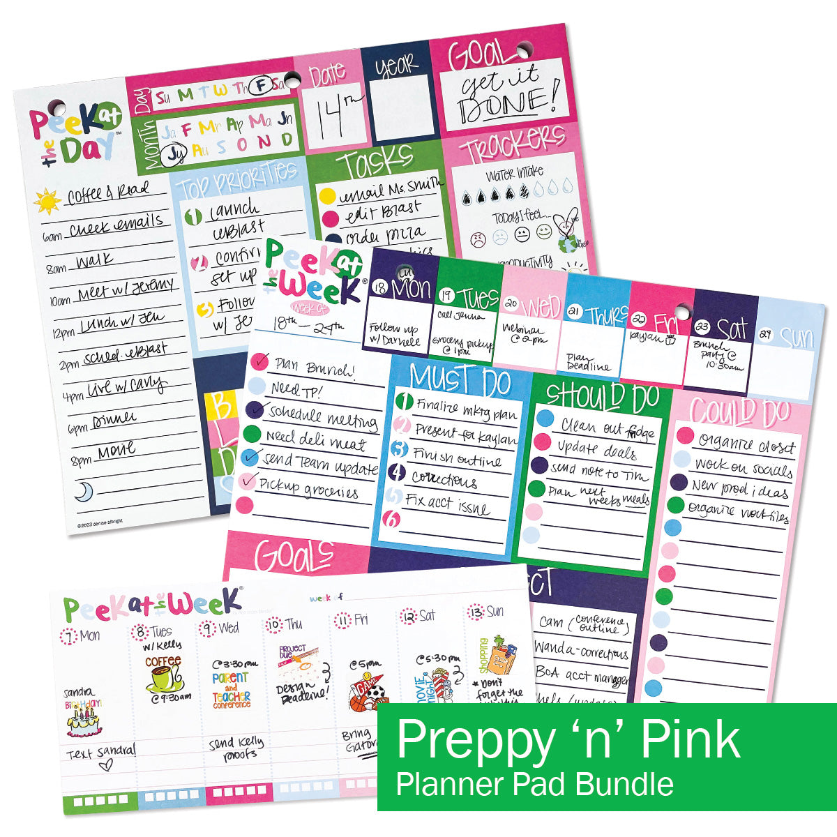 Plan Your Way Bundle | Daily & Weekly Planner Pads
