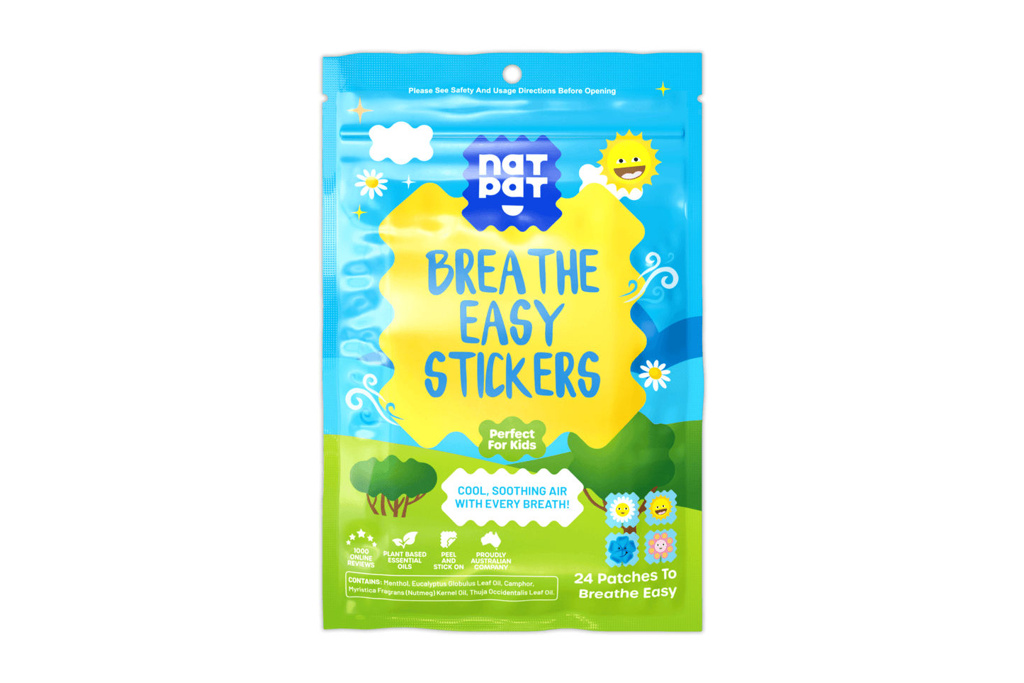 StuffyPatch - Breath Easy Stickers