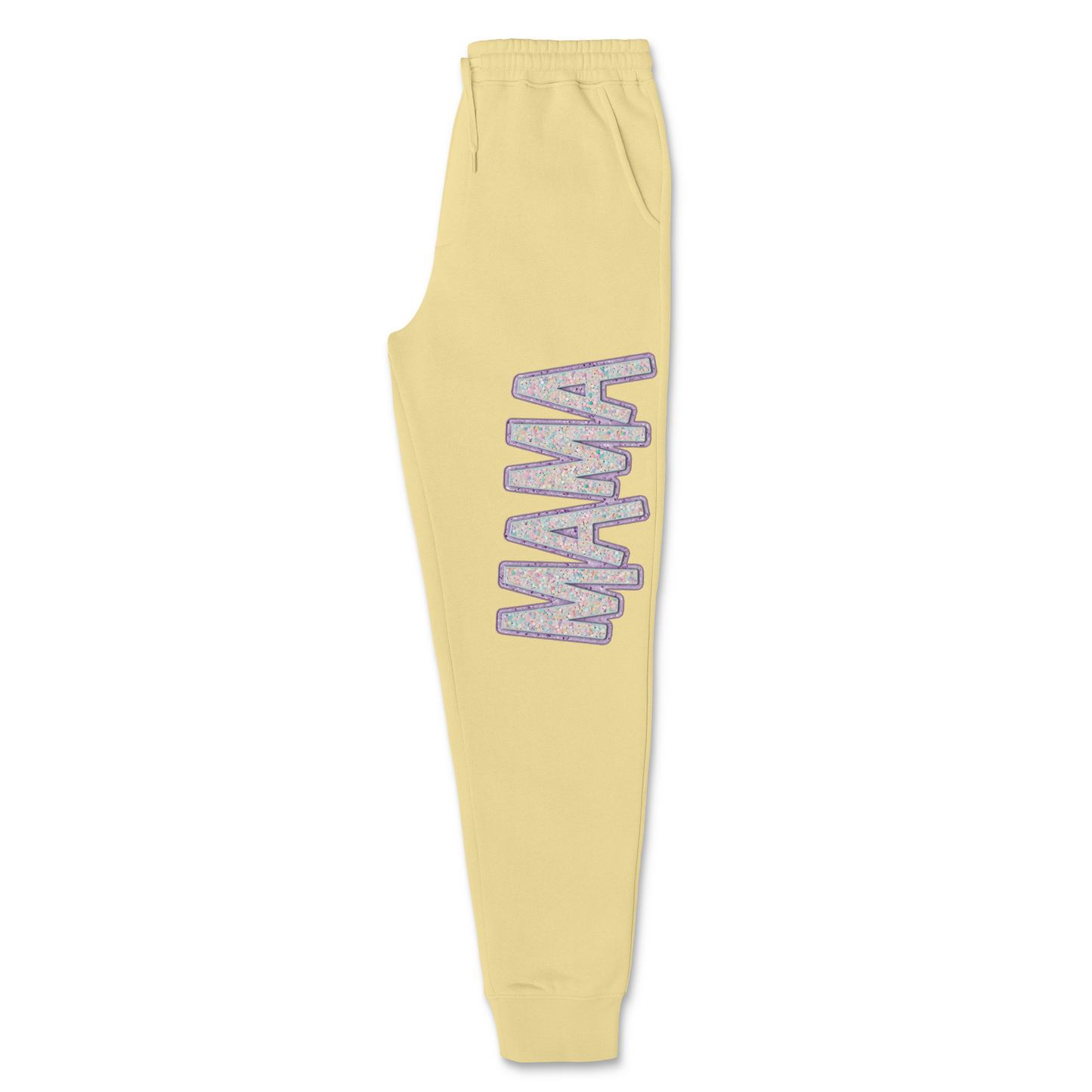 Faux Sequin Mama Jogger