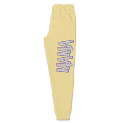 Faux Sequin Mama Jogger